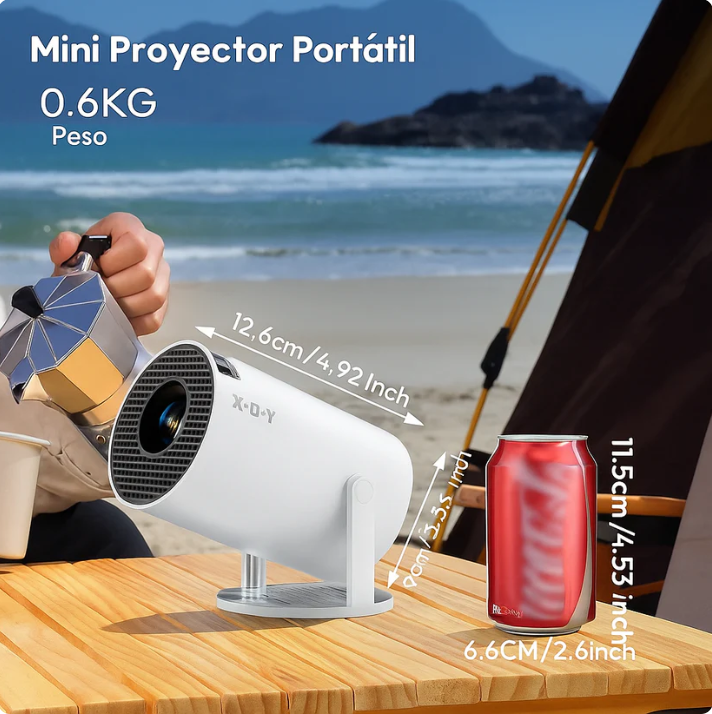 🎥 MINI PROYECTOR HD – Noches únicas con tu mini proyector🍿