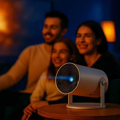 🎥 MINI PROYECTOR HD – Noches únicas con tu mini proyector🍿